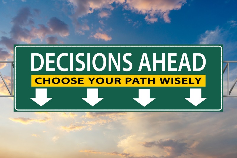 decisions-ahead-choose-your-path-wisely-illustration-freeway-green-picture-id1271417161
